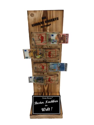 Nachbar Geschenk - Eiserne Reserve Mausefalle Geldgeschenk lustige persönliche Geld Geschenk Geld verschenken verpacken Geschenkverpackung - -s- Bester Nachbar der Welt Nachbar Geschenk - Eiserne Reserve Mausefalle Geldgeschenk lustige persönliche Geld Geschenk Geld verschenken verpacken Geschenkverpackung - -s- Bester Nachbar der Welt von Genial-Anders