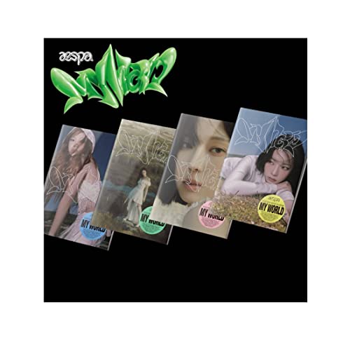 AESPA - 3rd Mini Album MY WORLD Intro ver. CD+Folded Poster (4 versions SET (No Poster)) von Genie Music