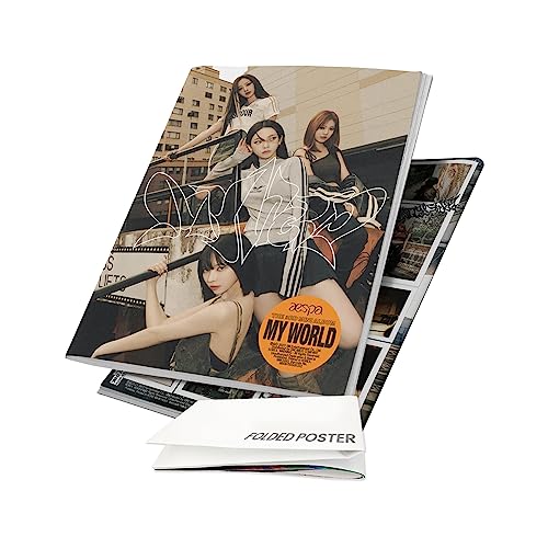 aespa - MY WORLD [Tabloid ver.] 3rd Mini Album+Folded Poster (+ 1 Folded Poster) von Genie Music