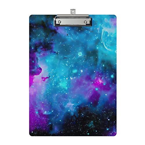 Niedliches Klemmbrett, Holzdesign, dekorative A4-Briefgröße, Klemmbretter für Klassenzimmer, Büro, Standardgröße 22,9 x 30,7 cm, mit niedrigem Profil, Metallclip – Nebula Galaxy Niedliches Klemmbrett, Holzdesign, dekorative A4-Briefgröße, Klemmbretter für Klassenzimmer, Büro, Standardgröße 22,9 x 30,7 cm, mit niedrigem Profil, Metallclip – Nebula Galaxy von Geniershy