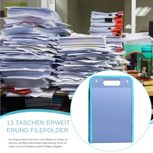 Aktenordner Organizer, Ziehharmonika Ordner, Tragbarer Belegordner Mit Mehrfachfächern Für Kleinunternehmen Schule Kunstatelier Besprechungszimmer Unterrichtsraum Einzelhandelstheke Aktenordner Organizer, Ziehharmonika Ordner, Tragbarer Belegordner Mit Mehrfachfächern Für Kleinunternehmen Schule Kunstatelier Besprechungszimmer Unterrichtsraum Einzelhandelstheke von Genikeer
