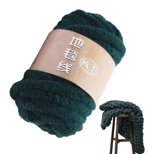 Garn zum Häkeln von Decken - Chenille Häkeldeckengarn - Weiches Garn für Decken, Wollknäuel zum Basteln, Polyester für Hüte, Schuhe, Handschuhe, Heimwerken Garn zum Häkeln von Decken - Chenille Häkeldeckengarn - Weiches Garn für Decken, Wollknäuel zum Basteln, Polyester für Hüte, Schuhe, Handschuhe, Heimwerken von Genikeer