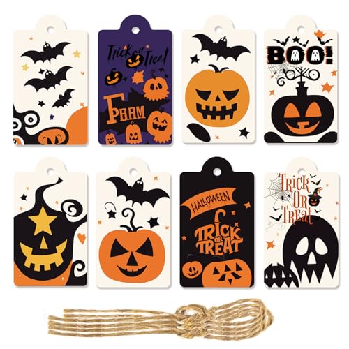 Genikeer Halloween Namensschilder,Papieretiketten Für Weinflaschen - Hängbare Papier Anhänger 80 Stück für Weinflaschen Eventveranstalter Partyplaner Heimdekorateure und Genikeer Halloween Namensschilder,Papieretiketten Für Weinflaschen - Hängbare Papier Anhänger 80 Stück für Weinflaschen Eventveranstalter Partyplaner Heimdekorateure und von Genikeer