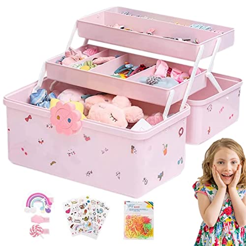 Genikeer Kinder Haarschmuck Aufbewahrungs Kasten | Rosa Haar-Accessoire-Schmuckschatulle Für Mädchen | Schmuckkästchen Für Mädchen | Haargummi Aufbewahrung Kasten | Tragbare Schmuckschatulle Genikeer Kinder Haarschmuck Aufbewahrungs Kasten | Rosa Haar-Accessoire-Schmuckschatulle Für Mädchen | Schmuckkästchen Für Mädchen | Haargummi Aufbewahrung Kasten | Tragbare Schmuckschatulle von Genikeer