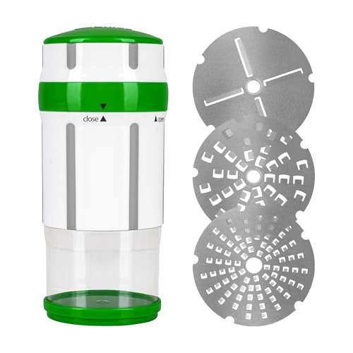 Genius Gewürzmühle Nicer Dicer Maestro mit 3 Klingen 6 tlg., Käsereibe, Muskatnuss Mühle, Parmesanreibe mit Behälter und Deckel, Käsehobel, Knoblauchreibe, Küche Reibe Grinder mit Aufbewahrung, kiwi Genius Gewürzmühle Nicer Dicer Maestro mit 3 Klingen 6 tlg., Käsereibe, Muskatnuss Mühle, Parmesanreibe mit Behälter und Deckel, Käsehobel, Knoblauchreibe, Küche Reibe Grinder mit Aufbewahrung, kiwi von Genius