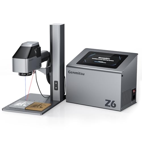 Genmitsu Z6 20 W Faser Lasergravierer, höhere Faserleistung, 15.000 mm/s Geschwindigkeit, 5 W Dioden-Doppelquellen, Desktop-integrierter Host mit Touchscreen, tragbares Markierungswerkzeug Genmitsu Z6 20 W Faser Lasergravierer, höhere Faserleistung, 15.000 mm/s Geschwindigkeit, 5 W Dioden-Doppelquellen, Desktop-integrierter Host mit Touchscreen, tragbares Markierungswerkzeug von Genmitsu