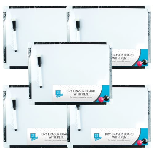 GENERISE Mini-Whiteboards, trocken abwischbar, magnetisch, A4, kleine Whiteboards mit Marker, Radiergummi und 2 Magneten, 30 cm x 22 cm, tragbare Notiztafel für Küche, Wand, Kinder etc. GENERISE Mini-Whiteboards, trocken abwischbar, magnetisch, A4, kleine Whiteboards mit Marker, Radiergummi und 2 Magneten, 30 cm x 22 cm, tragbare Notiztafel für Küche, Wand, Kinder etc. von Genrise