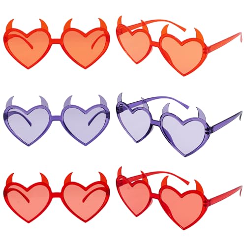 Genuvi Halloween-Brille, 6 Stück, Partygeschenke von Genuvi
