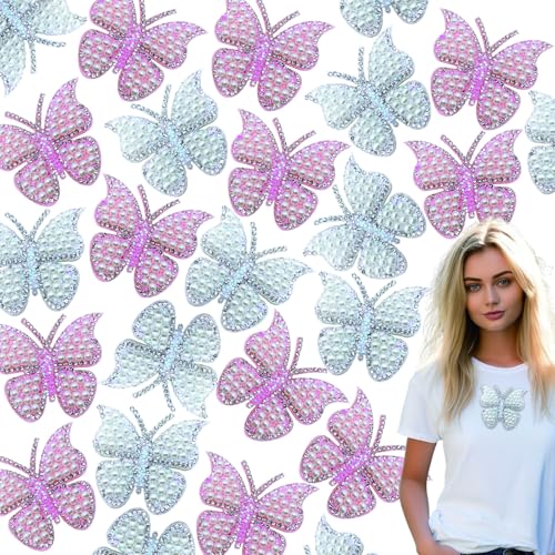 30 Stück Perlen Schmetterling Applikation Patch bestickt Abzeichen Aufbügler Aufnäher Strass DIY dekorative Applikation Patches für Kleid Jeans Jacken Handtasche Kleidung 30 Stück Perlen Schmetterling Applikation Patch bestickt Abzeichen Aufbügler Aufnäher Strass DIY dekorative Applikation Patches für Kleid Jeans Jacken Handtasche Kleidung von GeoGeoDIY
