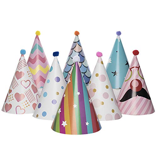 Geofray 8 StüCk Papier Goldfolie Alles Gute zum Geburtstag HüTe für Erwachsene und Kinder Dekoration Geofray 8 StüCk Papier Goldfolie Alles Gute zum Geburtstag HüTe für Erwachsene und Kinder Dekoration von Geofray