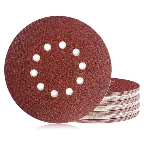 30Stk Schleifpapier 225mm Klett, Exzenter Rotes Schleifscheiben 100 Grit, 10 Loch Anti-Clog Up Designfür Exzenterschleifer & Schwingschleifer 30Stk Schleifpapier 225mm Klett, Exzenter Rotes Schleifscheiben 100 Grit, 10 Loch Anti-Clog Up Designfür Exzenterschleifer & Schwingschleifer von Geogieew
