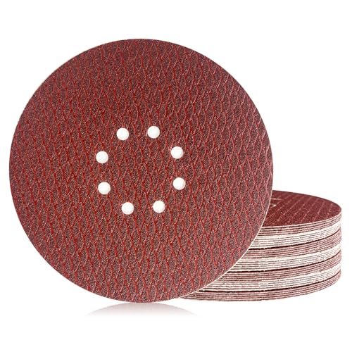 30Stk Schleifpapier 225mm Klett, Exzenter Rotes Schleifscheiben 80 Grit, 8 Loch Anti-Clog Up Designfür Exzenterschleifer & Schwingschleifer 30Stk Schleifpapier 225mm Klett, Exzenter Rotes Schleifscheiben 80 Grit, 8 Loch Anti-Clog Up Designfür Exzenterschleifer & Schwingschleifer von Geogieew