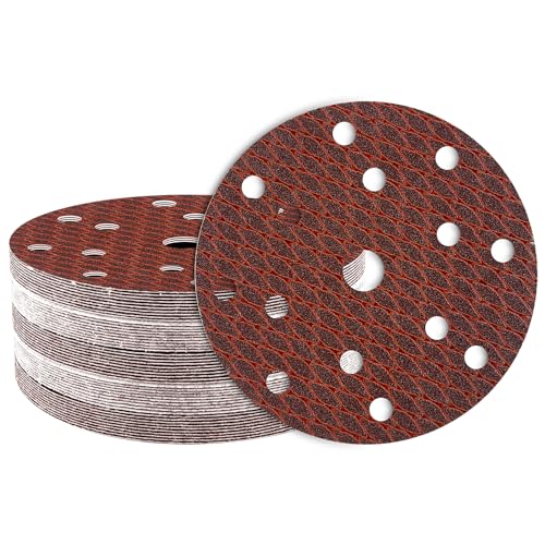 50Stk Schleifpapier 150mm Klett, 40 Körnung 15 Loch, Rotes Schleifscheiben Set für Exzenterschleifer 50Stk Schleifpapier 150mm Klett, 40 Körnung 15 Loch, Rotes Schleifscheiben Set für Exzenterschleifer von Geogieew