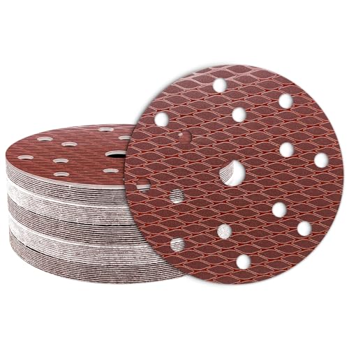 50Stk Schleifpapier 150mm Klett, 600 Körnung 15 Loch, Rotes Schleifscheiben Set für Exzenterschleifer 50Stk Schleifpapier 150mm Klett, 600 Körnung 15 Loch, Rotes Schleifscheiben Set für Exzenterschleifer von Geogieew