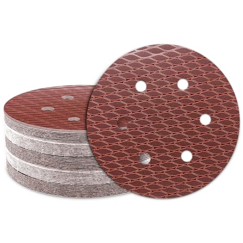 50Stk Schleifpapier 150mm Klett, 600 Körnung 6 Loch, Rotes Schleifscheiben Set für Exzenterschleifer 50Stk Schleifpapier 150mm Klett, 600 Körnung 6 Loch, Rotes Schleifscheiben Set für Exzenterschleifer von Geogieew