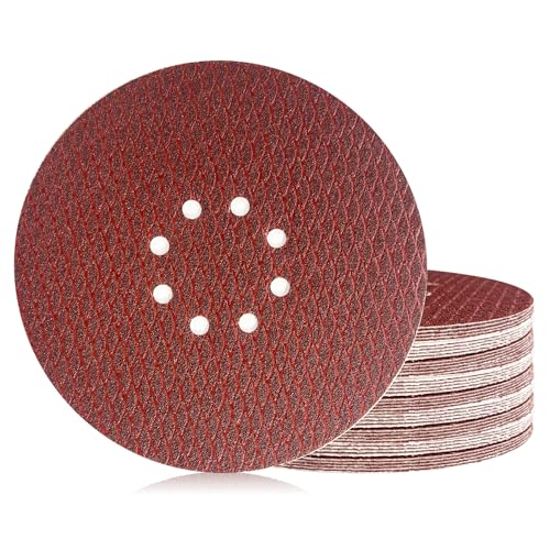50Stk Schleifpapier 225mm Klett, Exzenter Rotes Schleifscheiben 40/80/120/180/240 Grit, 8 Loch Anti-Clog Up Designfür Exzenterschleifer & Schwingschleifer 50Stk Schleifpapier 225mm Klett, Exzenter Rotes Schleifscheiben 40/80/120/180/240 Grit, 8 Loch Anti-Clog Up Designfür Exzenterschleifer & Schwingschleifer von Geogieew