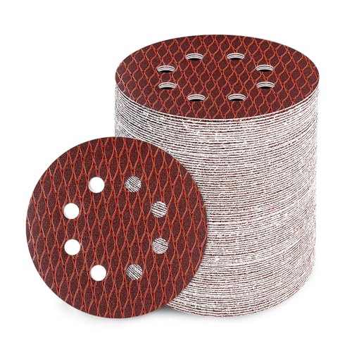GEOGIEEW 90Stk Schleifpapier 125mm Klett, 180 Körnung 8 Loch, Rotes Schleifscheiben Set für Exzenterschleifer GEOGIEEW 90Stk Schleifpapier 125mm Klett, 180 Körnung 8 Loch, Rotes Schleifscheiben Set für Exzenterschleifer von Geogieew