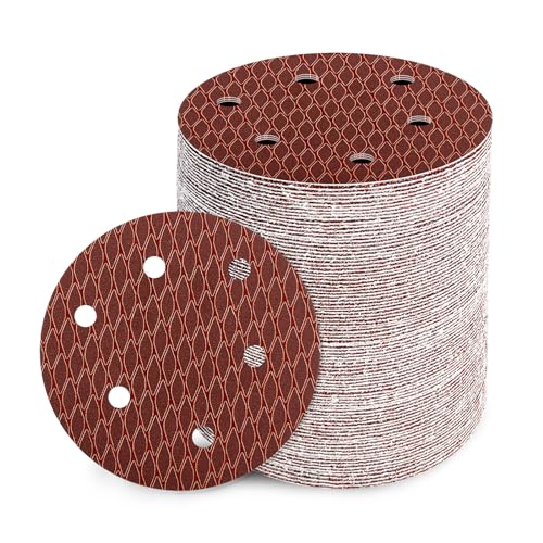 90Stk Schleifpapier 125mm Klett, 320 Körnung 6 Loch, Rotes Schleifscheiben Set für Exzenterschleifer 90Stk Schleifpapier 125mm Klett, 320 Körnung 6 Loch, Rotes Schleifscheiben Set für Exzenterschleifer von Geogieew