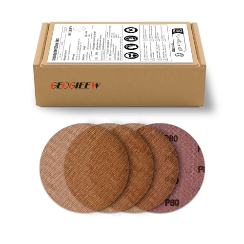 GEOGIEEW 50 Stück Schleifgitter 125mm Klett - Schleifpapier Rund Netz Körnung 120, Verschleißfest & Verstopfungsresistent, Staubfrei, Ideal für DIYer & Profis, für Holz, Metall & mehr GEOGIEEW 50 Stück Schleifgitter 125mm Klett - Schleifpapier Rund Netz Körnung 120, Verschleißfest & Verstopfungsresistent, Staubfrei, Ideal für DIYer & Profis, für Holz, Metall & mehr von Geogieew