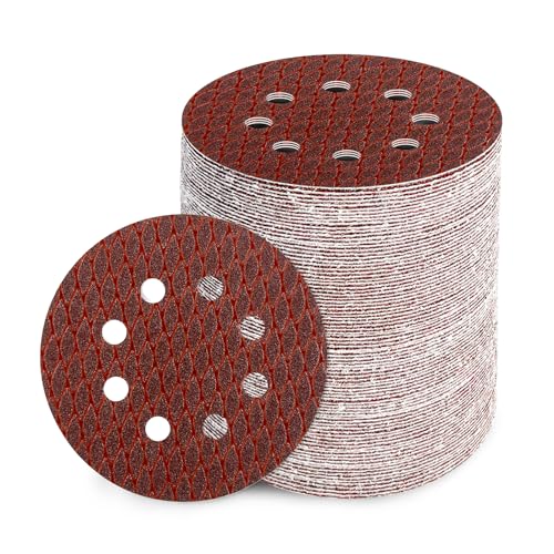 GEOGIEEW 90Stk Schleifpapier 125mm Klett, 120 Körnung 8 Loch, Rotes Schleifscheiben Set für Exzenterschleifer GEOGIEEW 90Stk Schleifpapier 125mm Klett, 120 Körnung 8 Loch, Rotes Schleifscheiben Set für Exzenterschleifer von Geogieew
