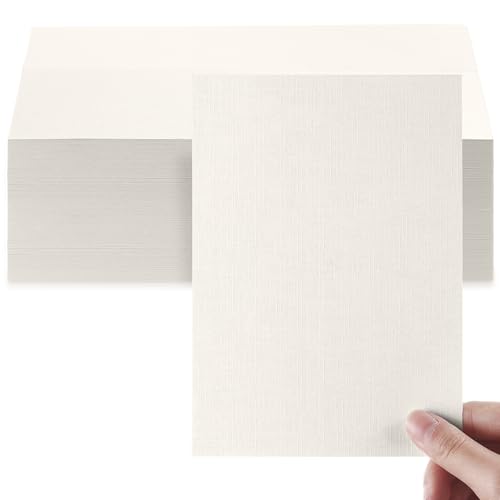 Geosar Linen Cardstock Einladungskarton, schweres Druckerpapier, 250 g/m², Karteikarten für Drucker-Cover, Postkarten, blanko, Flash-Notizen, Grußkarten, 12,7 x 17,8 cm Geosar Linen Cardstock Einladungskarton, schweres Druckerpapier, 250 g/m², Karteikarten für Drucker-Cover, Postkarten, blanko, Flash-Notizen, Grußkarten, 12,7 x 17,8 cm von Geosar