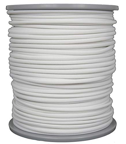 Gepolight ® Leuchtschnur weiß Ø ca. 3,5 mm - 100 Meter - 100% Polyester B1 - leuchtet genial unter Schwarzlicht von Gepotex
