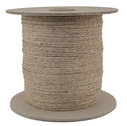Leinengarn/Garn aus Leinen/Flachsgarn - Gewicht: 400g - unbehandelt natur, ideal zum stricken - häkeln - weben - flechten usw. - aus europäischen Anbau - Lauflänge 800 Meter von Gepotex