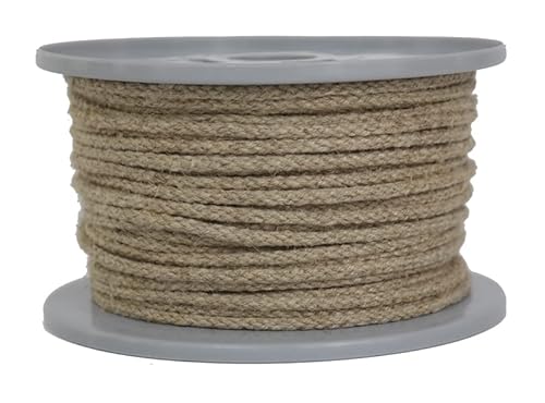Leinenseil/Seil aus Leinen/Flachsseil geflochten Natur Durchmesser ca. 3mm - Länge: 50 Meter - hergestellt aus naturbelassenem Leinengarn, biologisch abbaubar und umweltfreundlich von Gepotex