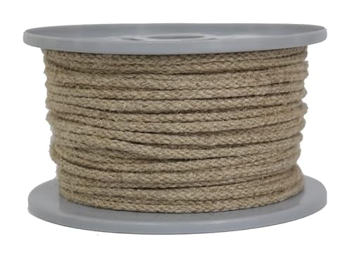 Leinenseil/Seil aus Leinen/Flachsseil geflochten Natur Durchmesser ca. 3mm - Länge: 50 Meter - hergestellt aus naturbelassenem Leinengarn, biologisch abbaubar und umweltfreundlich von Gepotex