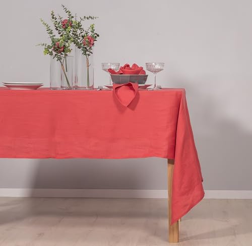 Ger3as 100% Leinen Tischdecke - Hochwertige Stofftischdecke für Küchentisch und Esstisch - Natürliche Eleganz für Ihr Zuhause von Ger3as