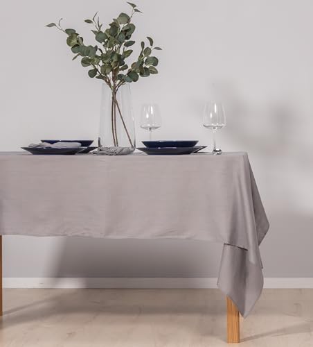 Ger3as 100% Leinen Tischdecke - Hochwertige Stofftischdecke für Küchentisch und Esstisch - Natürliche Eleganz für Ihr Zuhause von Ger3as