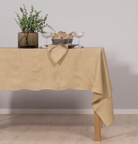 Ger3as 100% Leinen Tischdecke - Hochwertige Stofftischdecke für Küchentisch und Esstisch - Natürliche Eleganz für Ihr Zuhause von Ger3as