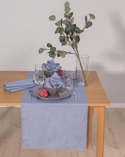 Ger3as 100% Leinen Tischläufer - Hochwertige Stoff Tischläufer für Küchentisch und Esstisch - Natürliche Eleganz für Ihr Zuhause von Ger3as