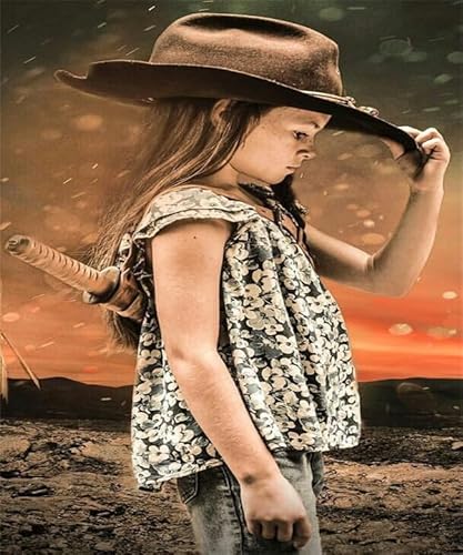 GerRit DIY 5d Diamond Malerei Kits für Erwachsene Kinder,Walking Dead Art, Vollrunde Diamond Stickkits Cross -Stitch Kristall Strassbilder Kunsthandwerk Home Wall Decoration-30x40cm von GerRit