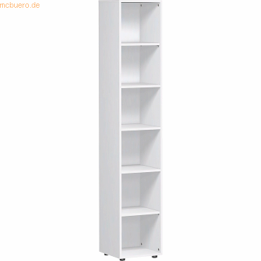 Geramöbel Regal Flex S-346001-W 6OH 6Böden 400x2.160x400mm weiß von Geramöbel