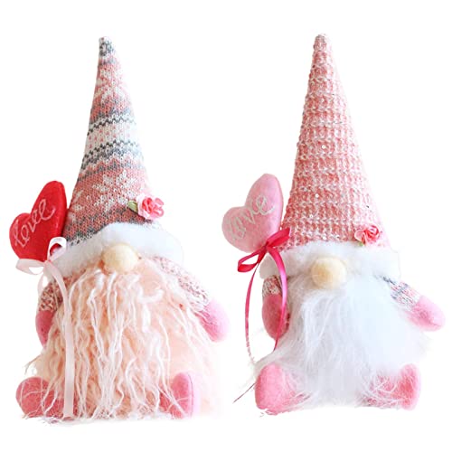 Valentinstag Plüsch Puppen Dekoration - 2 Stück Handgemachte Gesichtslose Puppen Dekoration Ornamente, Valentinstag Tisch Dekoration, Valentinstag Sgeschenk Valentinstag Plüsch Puppen Dekoration - 2 Stück Handgemachte Gesichtslose Puppen Dekoration Ornamente, Valentinstag Tisch Dekoration, Valentinstag Sgeschenk von Gereton