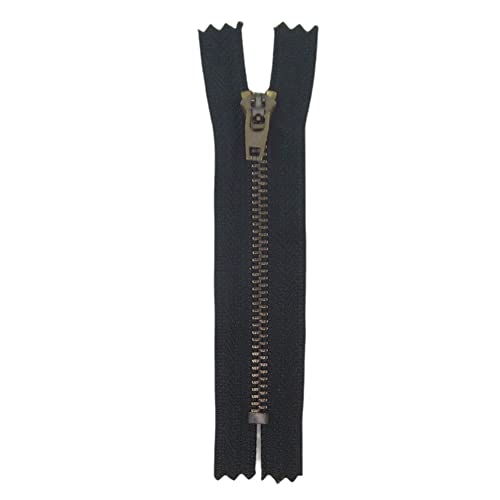 Hosen und Taschenreißverschluss nicht teilbar Farbe schwarz mit Metallzähne (15cm) von Gerhardt