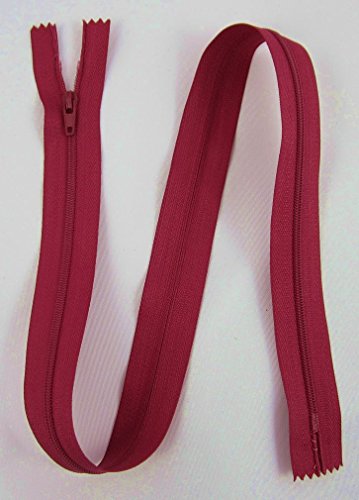 Reißverschluss dunkel rot Farbe16 zipper nähen Kleider 1 Stück (45cm) von Gerhardt