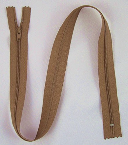 Reißverschluss hell-braun zipper nähen Kleider 1 Stück (15 cm) von Gerhardt