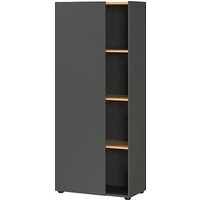 GERMANIA Aktenschrank Adrano, 2233-549 grafit, navarra-eiche 3 Fachböden 61,0 x 34,0 x 145,0 cm von Germania