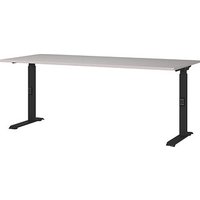 GERMANIA Bedano höhenverstellbarer Schreibtisch kaschmir rechteckig, C-Fuß-Gestell schwarz 180,0 x 80,0 cm GERMANIA Bedano höhenverstellbarer Schreibtisch kaschmir rechteckig, C-Fuß-Gestell schwarz 180,0 x 80,0 cm von Germania