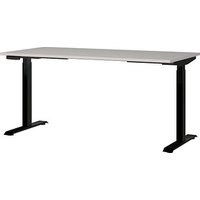 GERMANIA Bedano höhenverstellbarer Schreibtisch kaschmir rechteckig, T-Fuß-Gestell schwarz 160,0 x 80,0 cm GERMANIA Bedano höhenverstellbarer Schreibtisch kaschmir rechteckig, T-Fuß-Gestell schwarz 160,0 x 80,0 cm von Germania