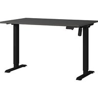 GERMANIA Boras höhenverstellbarer Schreibtisch grafit rechteckig, C-Fuß-Gestell schwarz 120,0 x 80,0 cm GERMANIA Boras höhenverstellbarer Schreibtisch grafit rechteckig, C-Fuß-Gestell schwarz 120,0 x 80,0 cm von Germania