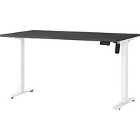 GERMANIA Boras höhenverstellbarer Schreibtisch grafit rechteckig, T-Fuß-Gestell weiß 140,0 x 80,0 cm GERMANIA Boras höhenverstellbarer Schreibtisch grafit rechteckig, T-Fuß-Gestell weiß 140,0 x 80,0 cm von Germania