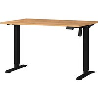 GERMANIA Boras höhenverstellbarer Schreibtisch grandson-eiche rechteckig, C-Fuß-Gestell schwarz 120,0 x 80,0 cm GERMANIA Boras höhenverstellbarer Schreibtisch grandson-eiche rechteckig, C-Fuß-Gestell schwarz 120,0 x 80,0 cm von Germania
