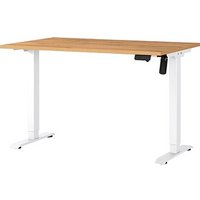 GERMANIA Boras höhenverstellbarer Schreibtisch grandson-eiche rechteckig, T-Fuß-Gestell weiß 120,0 x 80,0 cm GERMANIA Boras höhenverstellbarer Schreibtisch grandson-eiche rechteckig, T-Fuß-Gestell weiß 120,0 x 80,0 cm von Germania