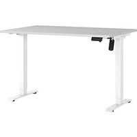 GERMANIA Boras höhenverstellbarer Schreibtisch kaschmir rechteckig, T-Fuß-Gestell weiß 120,0 x 80,0 cm GERMANIA Boras höhenverstellbarer Schreibtisch kaschmir rechteckig, T-Fuß-Gestell weiß 120,0 x 80,0 cm von Germania