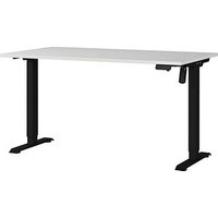 GERMANIA Boras höhenverstellbarer Schreibtisch lichtgrau rechteckig, C-Fuß-Gestell schwarz 140,0 x 80,0 cm GERMANIA Boras höhenverstellbarer Schreibtisch lichtgrau rechteckig, C-Fuß-Gestell schwarz 140,0 x 80,0 cm von Germania
