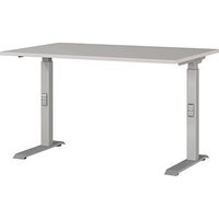 GERMANIA DOWNEY höhenverstellbarer Schreibtisch kaschmir rechteckig, C-Fuß-Gestell silber 120,0 x 80,0 cm GERMANIA DOWNEY höhenverstellbarer Schreibtisch kaschmir rechteckig, C-Fuß-Gestell silber 120,0 x 80,0 cm von Germania