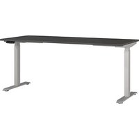 GERMANIA JET höhenverstellbarer Schreibtisch grafit rechteckig, T-Fuß-Gestell silber 180,0 x 80,0 cm GERMANIA JET höhenverstellbarer Schreibtisch grafit rechteckig, T-Fuß-Gestell silber 180,0 x 80,0 cm von Germania
